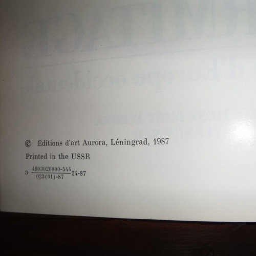 L' Ermitage book used, luxury edition 1987 in French
