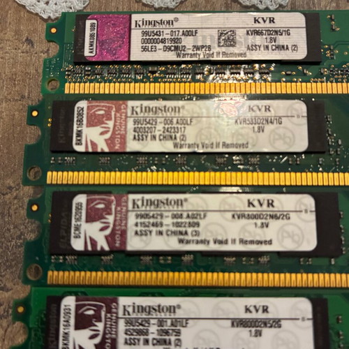 Dimms DDR2 12Gb low profile used set 2x2 and 2x1