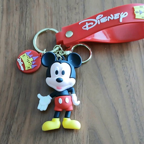 Mickey Mouse keychain figure new, soft plastic