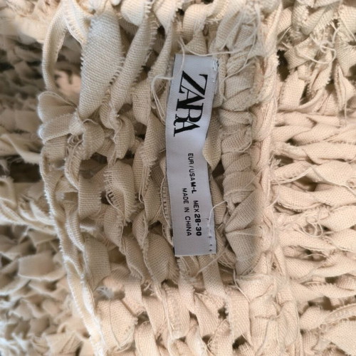 Zara beige knitted cardigan like new, size L