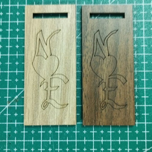 Keychains pack of 12 with genuine leather and wood