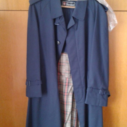 Men's suits, trench coat, and coat like new, size 50-52, gray and blue