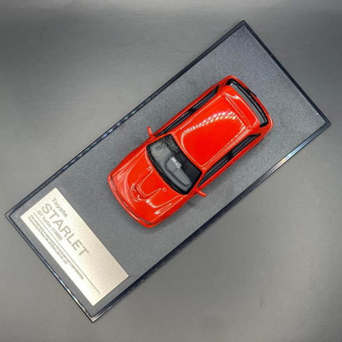 Toyota Starlet GT Turbo μοντέλο κλίμακας 1/43 καινούργιο, κόκκινο με ζάντες Oz Superleggera