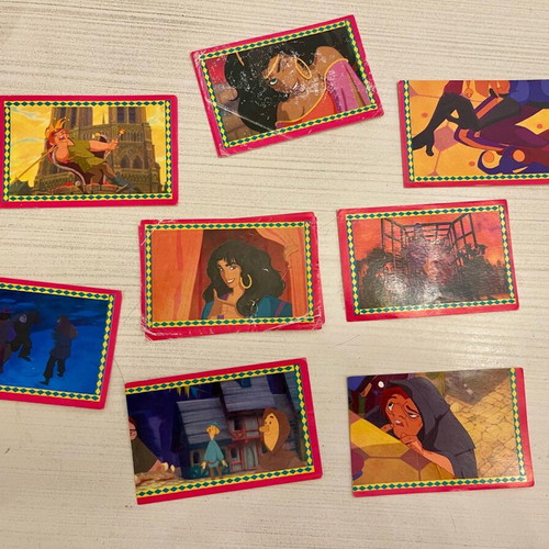 The Hunchback of Notre Dame stickers used, set of 8