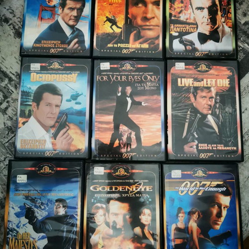 James Bond 9 DVD original editions new