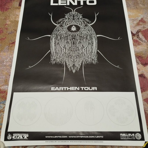 Lento Official Poster mint condition, post hardcore band