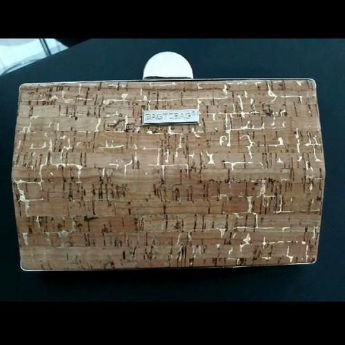 Bag to Bag γυναικείο τσαντάκι χειρός καινούργιο από φελό με αλυσίδα