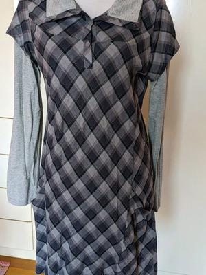 Attrattivo dress gray cotton like new size L