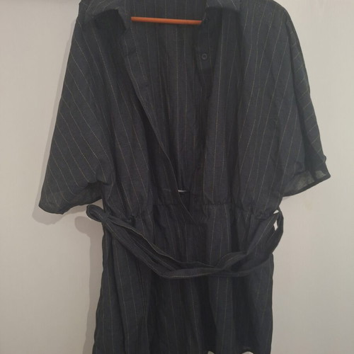 Shein jumpsuit new, dark blue with gold details, size 1XL