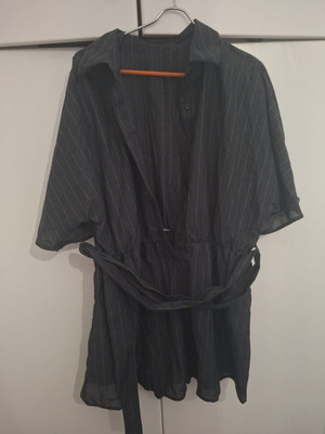 Shein jumpsuit new, dark blue with gold details, size 1XL