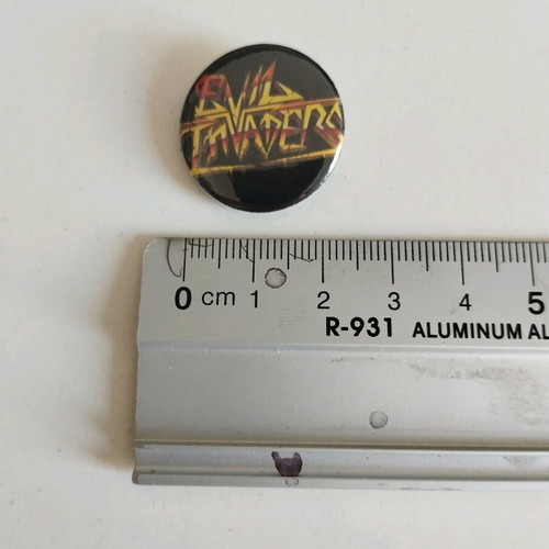 Evil Invaders pin new, 1inch / 25mm