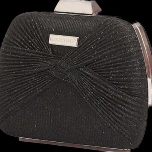 Bag to Bag γυναικείο τσαντάκι χειρός καινούργιο, μαύρο με ασημί λεπτομέρειες