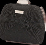 Bag to Bag γυναικείο τσαντάκι χειρός καινούργιο, μαύρο με ασημί λεπτομέρειες