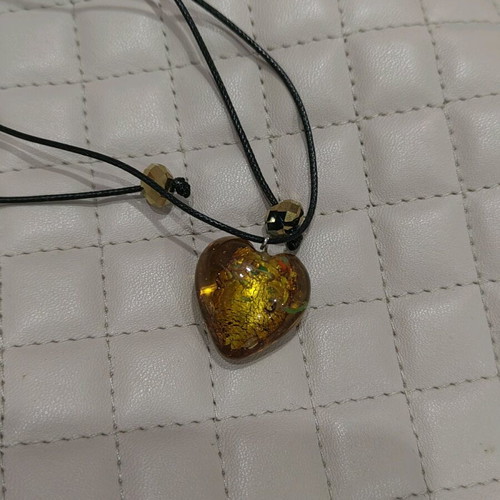 Heart necklace with handmade heart new