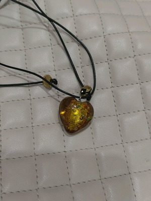 Heart necklace with handmade heart new