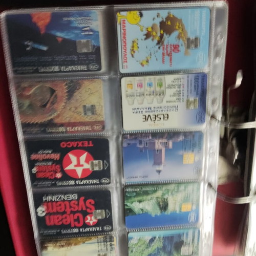 Phone card collection like new, 450 pieces 1992-1997 with dossier