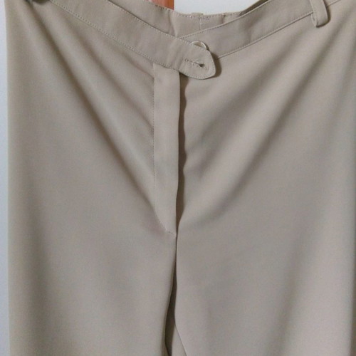 Beige pants used, size S, straight cut