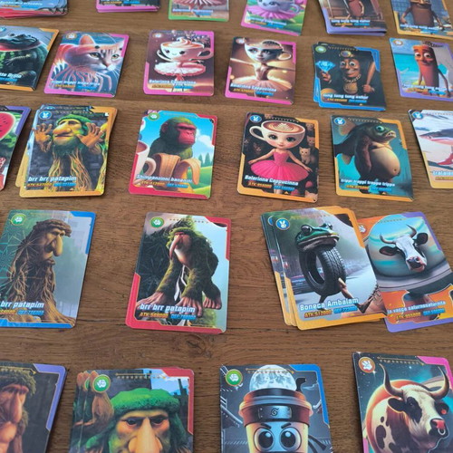 Brainrot cards like new, collection of 44 pieces