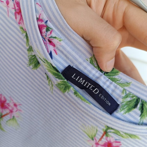 Marks & Spencer Blue Floral Peplum Top like new, size S