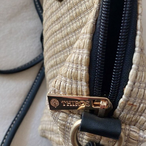 Thiros crossbody bag new, black and beige