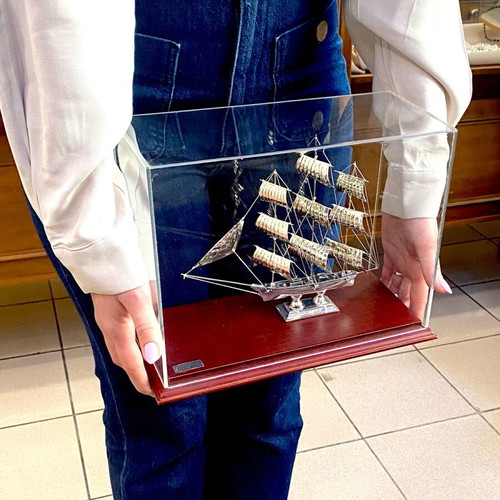 Silver 925 handmade Cutty Sark ship new