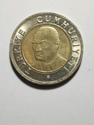 Διμεταλλικό νόμισμα 1 Lira 2005 σε εξαιρετική κατάσταση