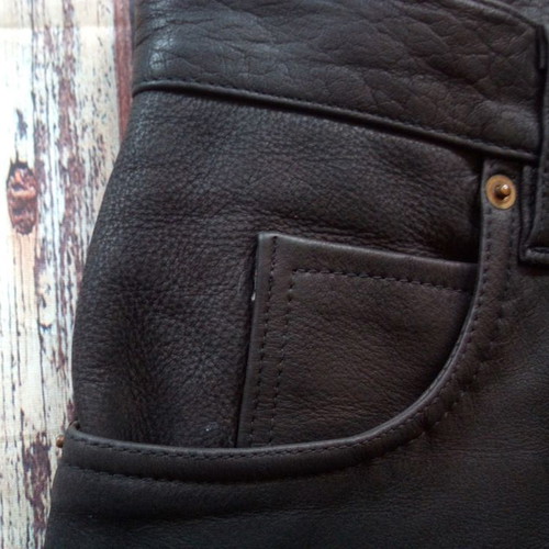 Modeka leather motorcycle pants used, size 34