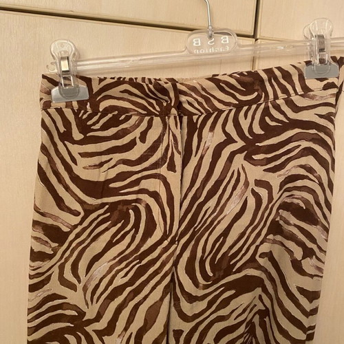 Pull & Bear pants used, size M, beige and brown, see through