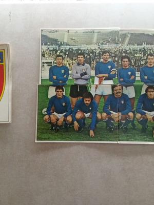 Calciatori stickers Εθνική Ιταλίας και σήμα 1977/78 σαν καινούργιο, πακέτο 15