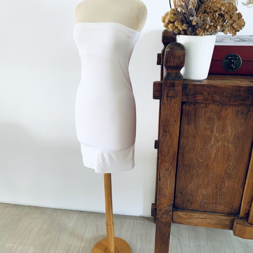 Strapless dress Ioanna Kourbela white new, size S
