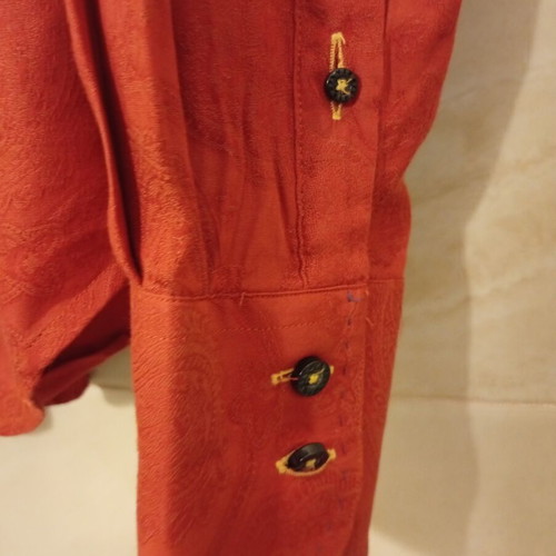 Evisu Deluxe shirt used, size L, red, made in Japan