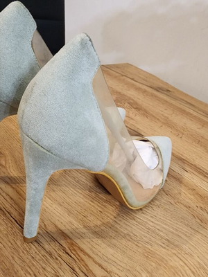 Ertn Paris fashion shoes new, size 40, green pumps