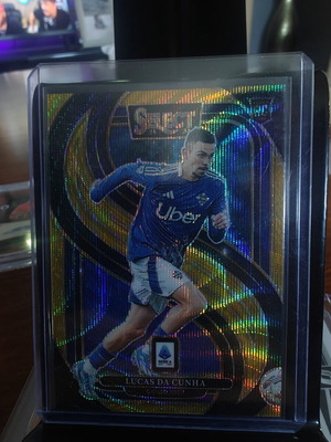 2024-25 Panini Select Serie A ποδοσφαιρική κάρτα Lucas Da Cunha Gold Wave Prizm #137