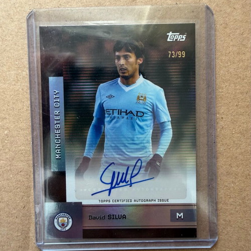Topps David Silva αυτόγραφο κάρτα Manchester City σαν καινούργιο