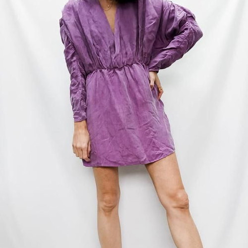Zara dress like new, thin and light fabric, purple, size M