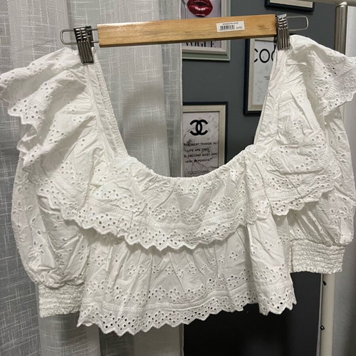 Zara crop top white like new, size M / 38 / 10