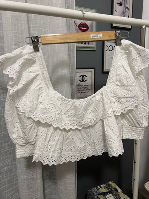 Zara crop top white like new, size M / 38 / 10