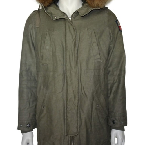 True Religion military green army style parka jacket, excellent condition