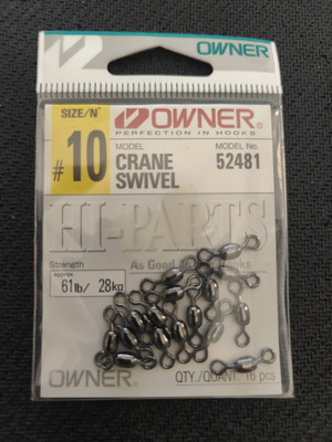 Owner Crane Swivel Νο 10 καινούργιο, πακέτο 11