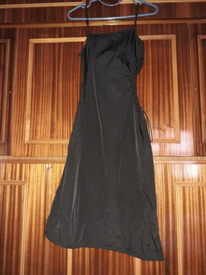 Dress black, new, size S with adjustable straps and zipper