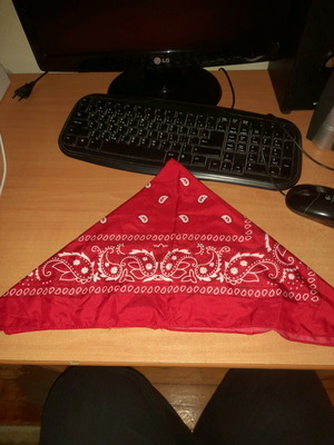 Nike men's red bandana like new one size