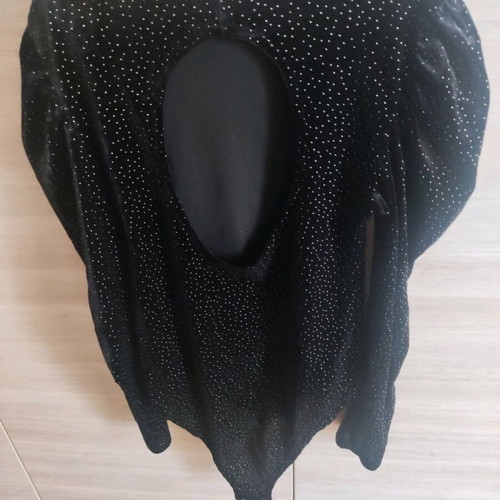 Festive blouse with rhinestones new, Zara, black, for 13 years old