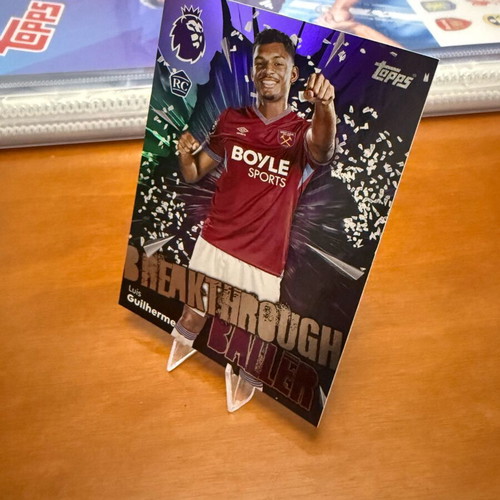 Topps Premier League 2026 Breakthrough Baller cards pack of 5 new