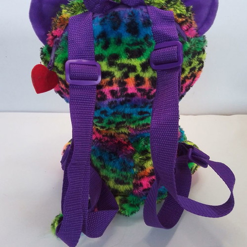 Beanie Boos Ty-χνουδωτο Dotty plush leopard backpack used