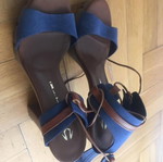Pumps like new, size 38, beige and brown