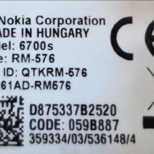 Nokia 6700 Slide used, turquoise, classic slider phone