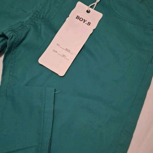 Fabric pants new, pack of 3, beige and green