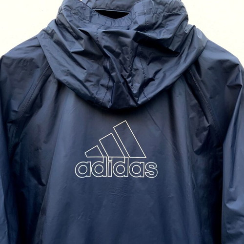 Adidas windbreaker rain jacket blue used size M/L