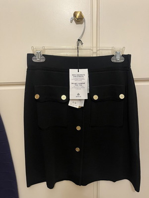 Karl Lagerfeld black bandage a-line skirt new, size medium