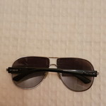 Vogue sunglasses, silver and black frame, modern style